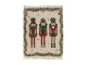 Režný přehoz na postel s motivem louskáčků Nutcrackers – 170*130*1 cm J-Line by Jolipa