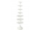 Bílý kovový svícen ve tvaru stromku Tree Flower L – 22*22*79,5 cm J-Line by Jolipa