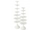 Bílý kovový svícen ve tvaru stromku Tree Flower L – 22*22*79,5 cm J-Line by Jolipa