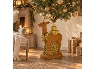 Stojan na vánoční stromek jelen Deer Clayre & Eef – 49*25*74 cm