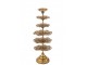 Zlatý kovový svícen ve tvaru stromku Tree Flower M – 22*22*62 cm J-Line by Jolipa