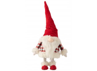 Plyšový stojící Santa Claus červenobílý s kývacím tělem – 34*33*48 cm
