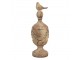 Dekorativní keramická figurka Clayre & Eef šedá – Ø 12*36 cm Clayre & Eef