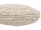 Bílý pletený polštář s velkými oky – 50*50*15 cm J-Line by Jolipa