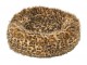 Pelíšek pro kočky s leopardím vzorem rezavě hnědá a béžová – 50*20*16 cm J-Line by Jolipa