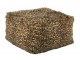 Taburet s leopardím vzorem rezavě hnědá a béžová – 70*70*45 cm J-Line by Jolipa