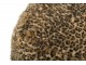 Taburet s leopardím vzorem rezavě hnědá a béžová – 70*70*45 cm J-Line by Jolipa