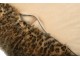 Taburet s leopardím vzorem rezavě hnědá a béžová – 70*70*45 cm J-Line by Jolipa