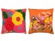 Sada 2 polštářů s vyšívanými květy Flower Happy – 45*45*2 cm J-Line by Jolipa