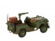Kovový retro model vojenský Jeep Willys – 26*13*13,5 cm J-Line by Jolipa