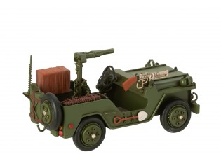 Kovový retro model vojenský Jeep Willys – 26*13*13,5 cm