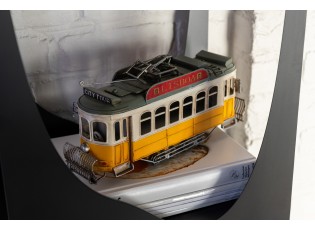 Kovový retro model lisabonské tramvaje Lisboa – 32*10*16 cm