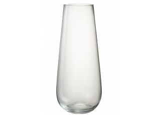 Veliká skleněná váza LYNA z transparentního skla – 25*25*60 cm
