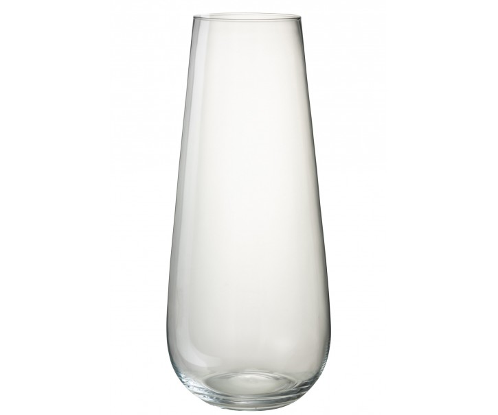 Veliká skleněná váza LYNA z transparentního skla – 25*25*60 cm J-Line by Jolipa