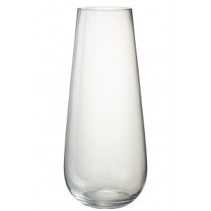 Veliká skleněná váza LYNA z transparentního skla – 25*25*60 cm