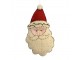 Vánoční dekorace Santa Claus z bílého filcu – 11*2*21 cm Clayre & Eef
