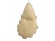 Vánoční dekorace Santa Claus z bílého filcu – 11*2*21 cm Clayre & Eef