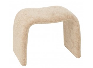 Béžová čalouněná stolička ve tvaru N Anise Beige – 61*37*47 cm