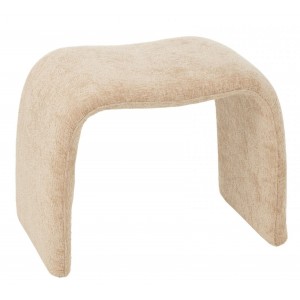 Béžová polstrovaná stolička ve tvaru N Anise Beige – 61*37*47 cm