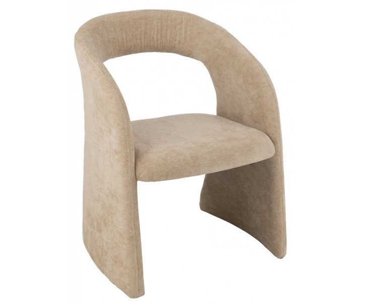 židle Anise textilní béžová – 65*66*86 cm J-Line by Jolipa