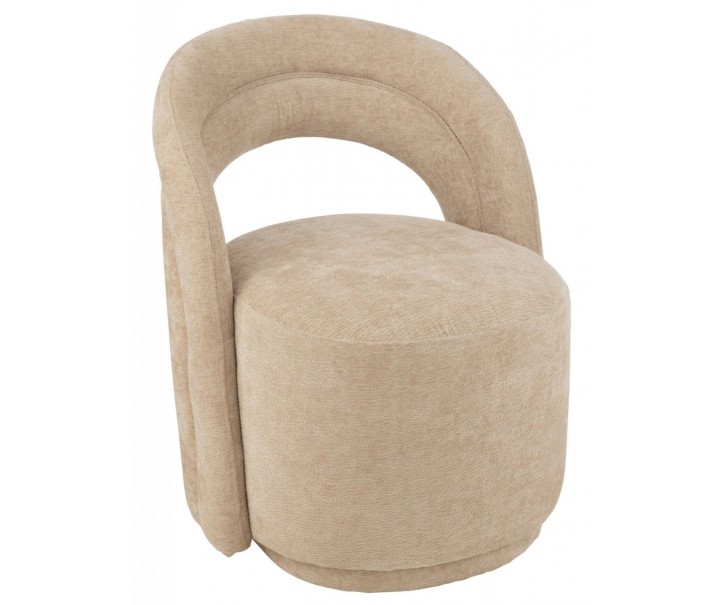Béžové čalouněné křesílko Anise Beige – 64*66*80 cm J-Line by Jolipa