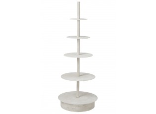 Bílý vintage kovový regál/ etažér Rack Iron White – 70*70*180 cm