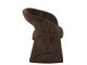 Hnědá čalouněná židle Anise Brown – 65*66*86 cm J-Line by Jolipa