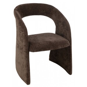 Hnědá čalouněná židle Anise Brown – 65*66*86 cm