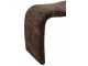 Hnědá čalouněná stolička ve tvaru N Anise Brown – 61*37*47 cm J-Line by Jolipa
