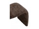 Hnědá čalouněná stolička ve tvaru N Anise Brown – 61*37*47 cm J-Line by Jolipa