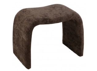 Hnědá čalouněná stolička ve tvaru N Anise Brown – 61*37*47 cm