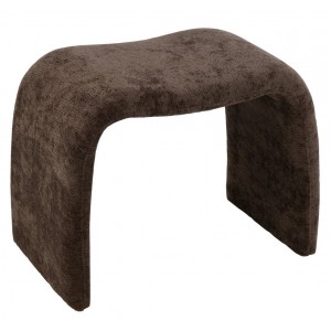 Hnědá čalouněná stolička ve tvaru N Anise Brown – 61*37*47 cm