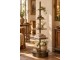 Mosazný antik kovový regál/ etažér Rack Iron Brass – 70*70*180 cm J-Line by Jolipa