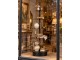 Černý kovový regál/ etažér Rack Iron Black – 70*70*180 cm J-Line by Jolipa