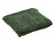 Tmavě zelený žinilkový pléd Chenill Green – 130*170 cm J-Line by Jolipa