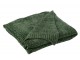 Tmavě zelený žinilkový pléd Chenill Green – 130*170 cm J-Line by Jolipa