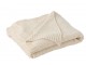 Přehoz z chenille polyesteru ecru – 130*170*1 cm J-Line by Jolipa