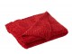 Červený žinylkový pléd Chenill Red – 130*170*1 cm J-Line by Jolipa