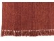 Rezavý žinylkový pléd s třásněmi Chenill Fringe Rust – 130*170*1 cm J-Line by Jolipa