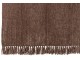 Hnědý žinylkový pléd s třásněmi Chenill Fringe Brown – 130*170*1 cm J-Line by Jolipa