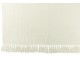 Bílý žinylkový pléd s třásněmi Chenill Fringe White – 130*170*1 cm J-Line by Jolipa