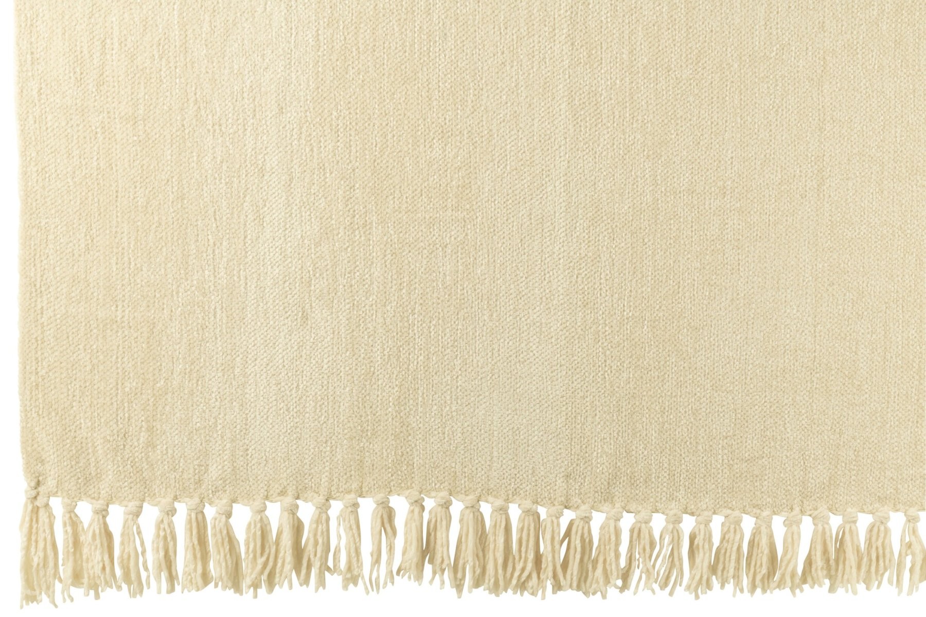 Béžový žinylkový pléd s třásněmi Chenill Fringe Beige – 130*170*1 cm J-Line by Jolipa Béžový žinylkový pléd s třásněmi Chenill Fringe Beige – 130*170*1 cm J-Line by Jolipa