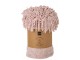 Růžový žinylkový pléd s třásněmi Chenill Fringe Rose – 130*170*1 cm J-Line by Jolipa