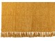 Okrový žinylkový pléd s třásněmi Chenill Fringe Ochre – 130*170*1 cm J-Line by Jolipa