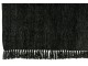 Černý žinylkový pléd s třásněmi Chenill Fringe Black – 130*170*1 cm J-Line by Jolipa