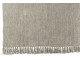 Šedozelený žinylkový pléd s třásněmi Chenill Fringe Grey Moss – 130*170*1 cm J-Line by Jolipa