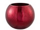 Veliký červený skleněný Ball Crackle XL – Ø 20*15,5 cm J-Line by Jolipa