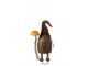 Designová kovová figurka trpaslík držící muchomůrku - J-line – 18*10,5*33 cm J-Line by Jolipa