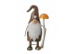 Designová kovová figurka trpaslík držící muchomůrku - J-line – 11*7*22,5 cm J-Line by Jolipa