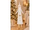 Bílá kovová dekorace Santa Claus s rolničkami J-line – 26*12,5*73,5 cm J-Line by Jolipa